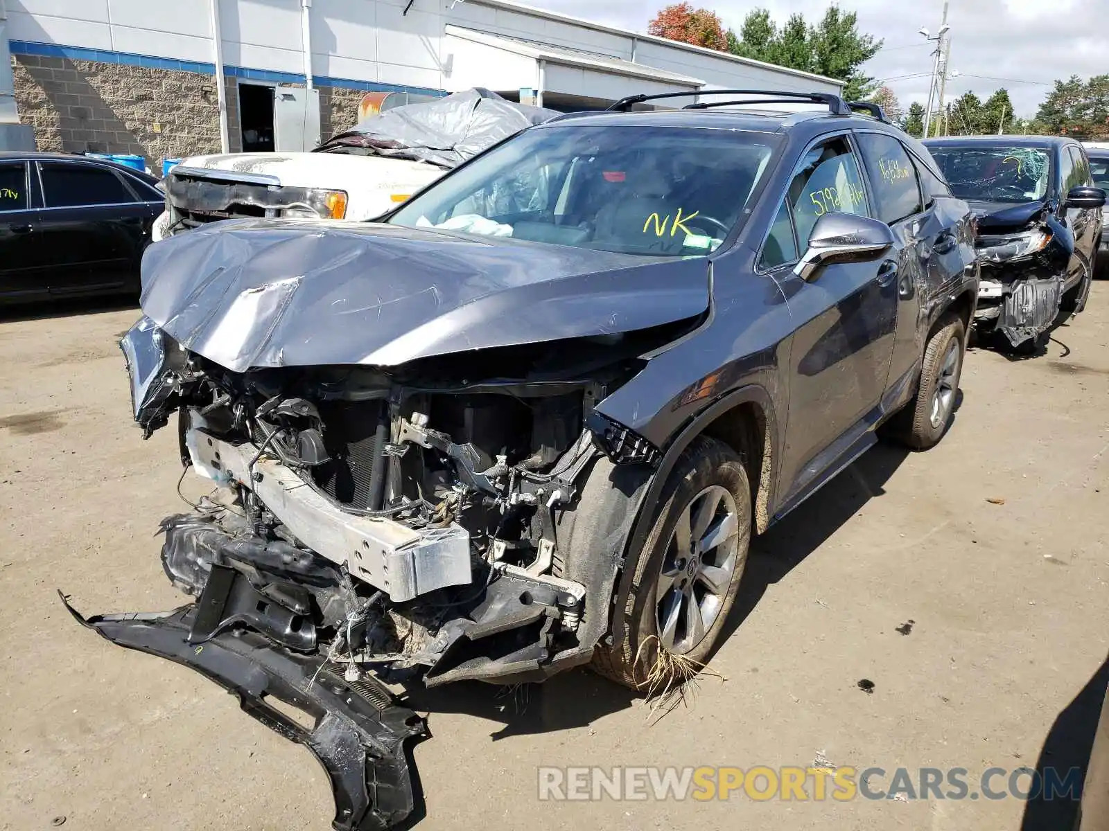 2 Photograph of a damaged car 2T2BZMCA0KC197881 LEXUS RX350 2019