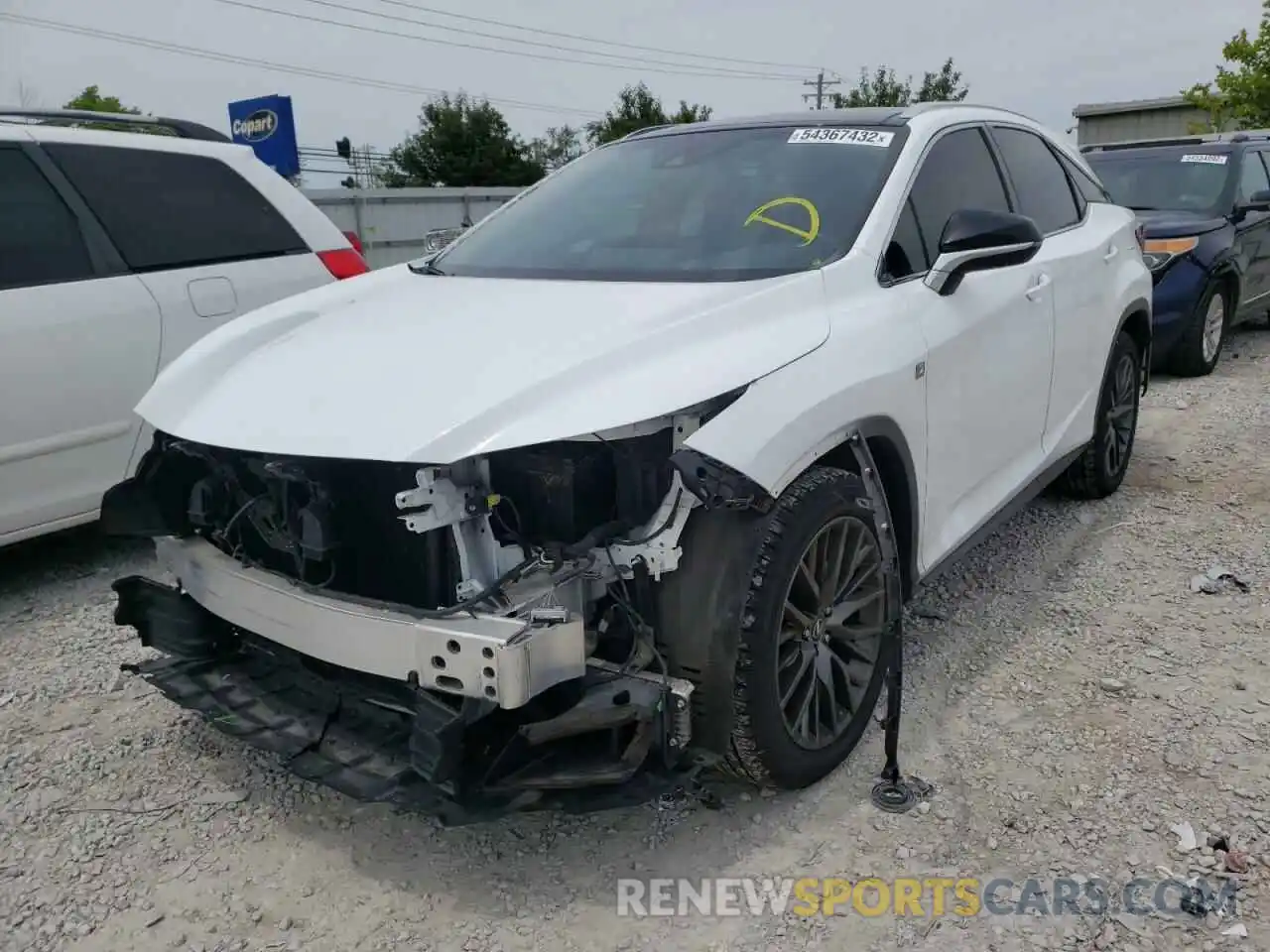 2 Photograph of a damaged car 2T2BZMCA0KC202495 LEXUS RX350 2019