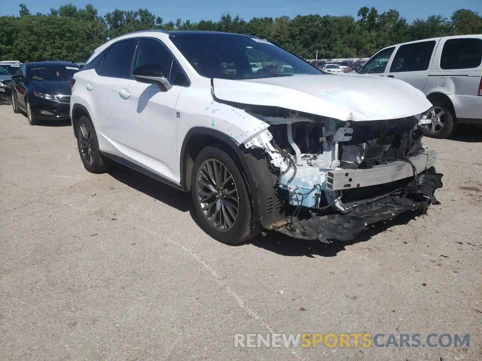 1 Photograph of a damaged car 2T2BZMCA0KC203601 LEXUS RX350 2019