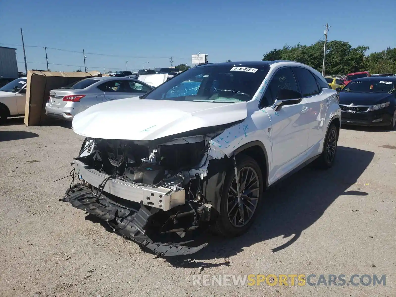 2 Photograph of a damaged car 2T2BZMCA0KC203601 LEXUS RX350 2019