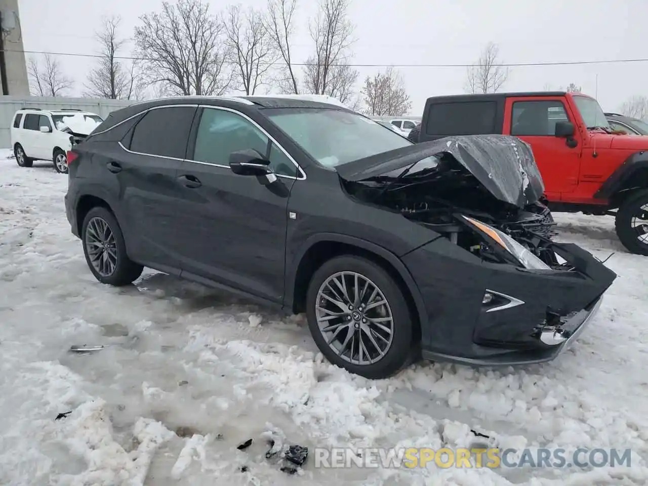 4 Фотография поврежденного автомобиля 2T2BZMCA0KC205929 LEXUS RX350 2019