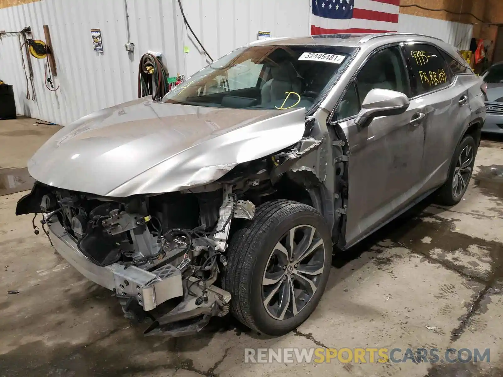 2 Фотография поврежденного автомобиля 2T2BZMCA1KC180152 LEXUS RX350 2019