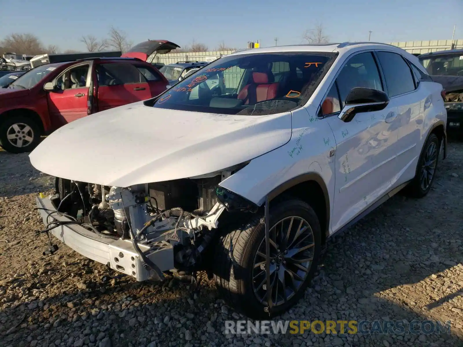 2 Photograph of a damaged car 2T2BZMCA2KC169774 LEXUS RX350 2019