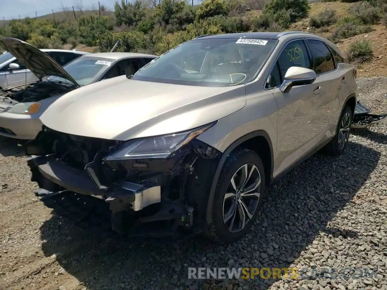 2 Photograph of a damaged car 2T2BZMCA2KC188972 LEXUS RX350 2019