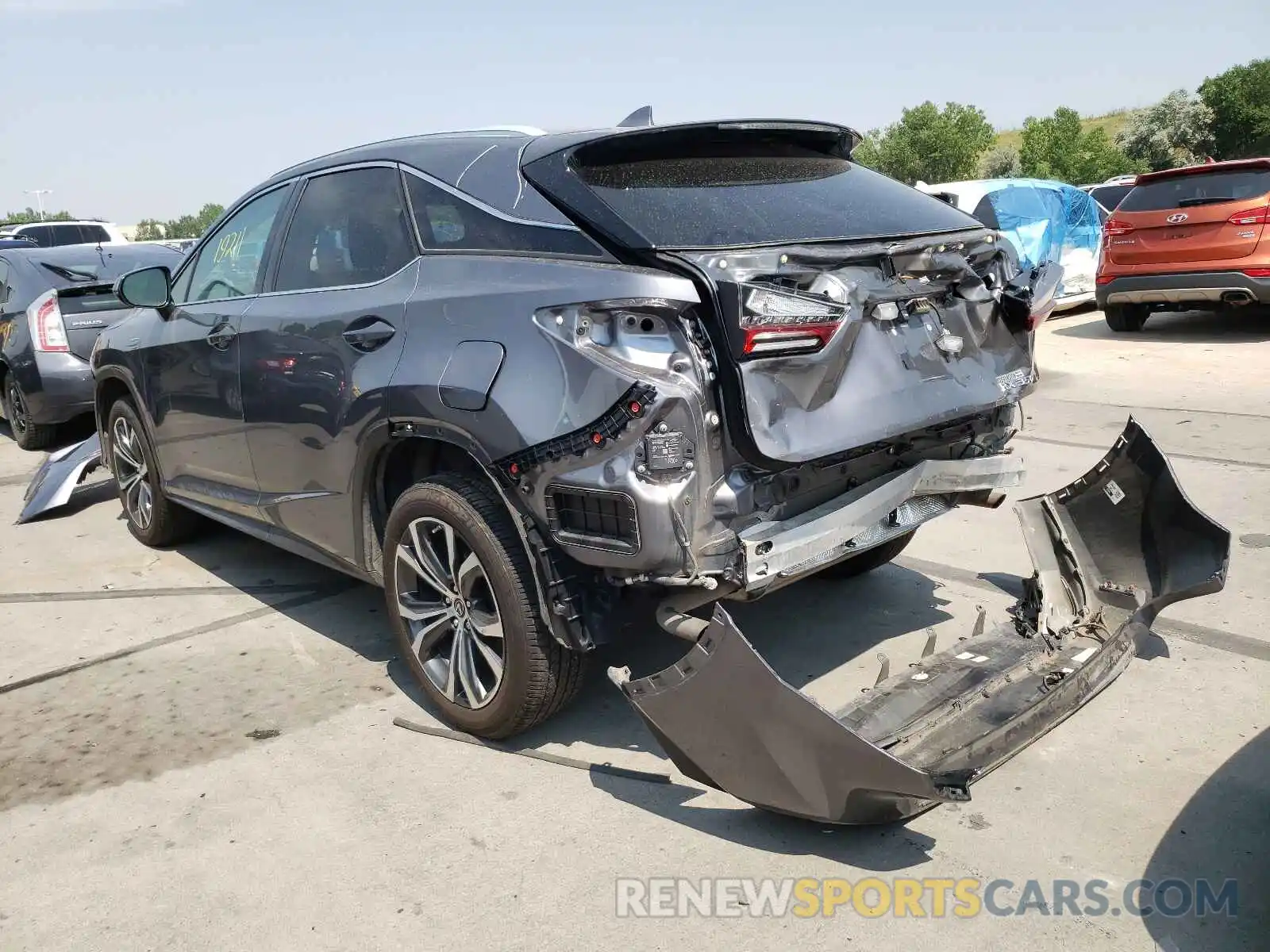 3 Photograph of a damaged car 2T2BZMCA2KC199048 LEXUS RX350 2019