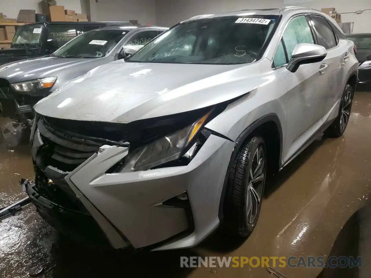 2 Photograph of a damaged car 2T2BZMCA2KC200893 LEXUS RX350 2019