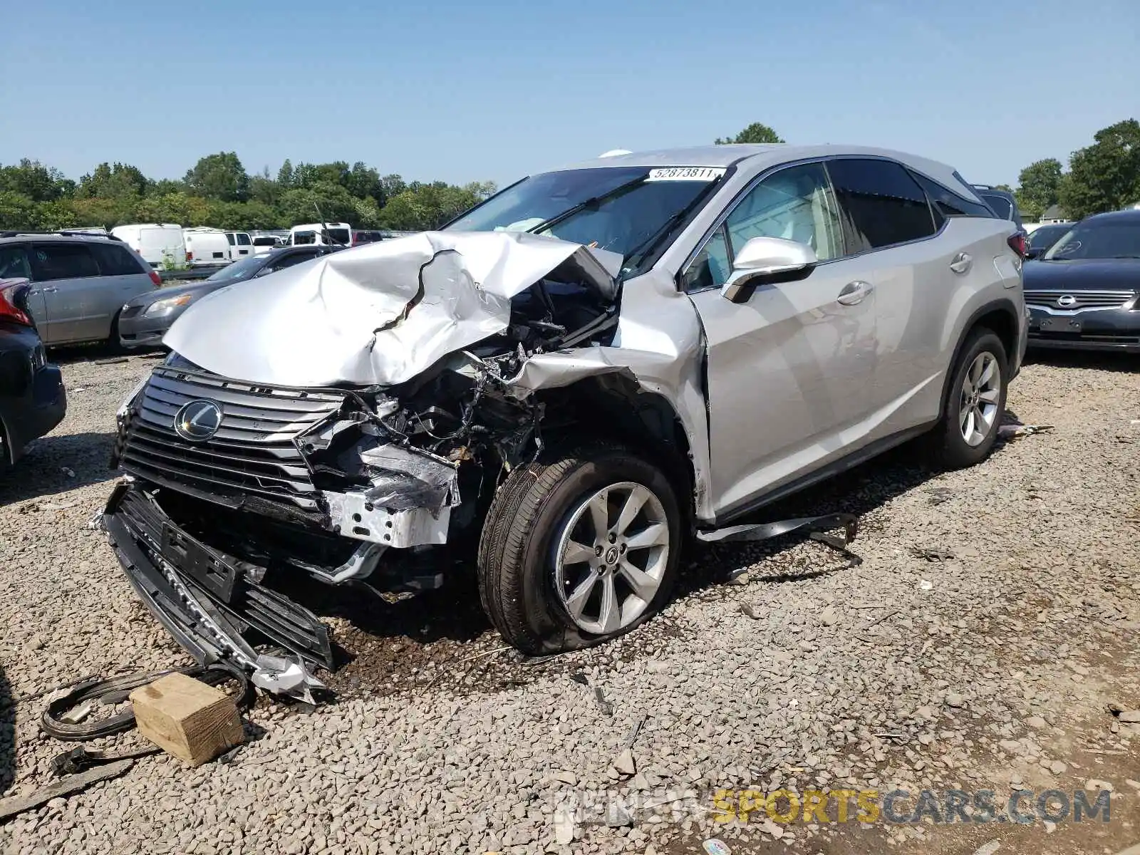 2 Photograph of a damaged car 2T2BZMCA2KC210341 LEXUS RX350 2019