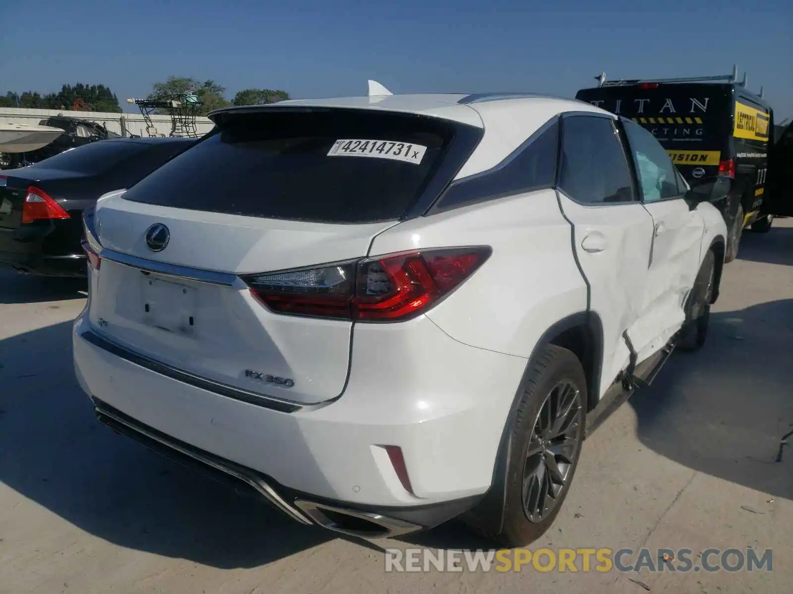 4 Photograph of a damaged car 2T2BZMCA2KC210811 LEXUS RX350 2019