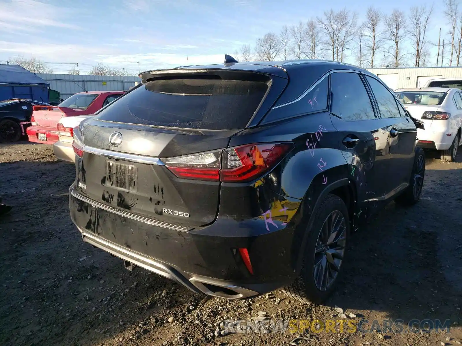 4 Фотография поврежденного автомобиля 2T2BZMCA3KC173963 LEXUS RX350 2019