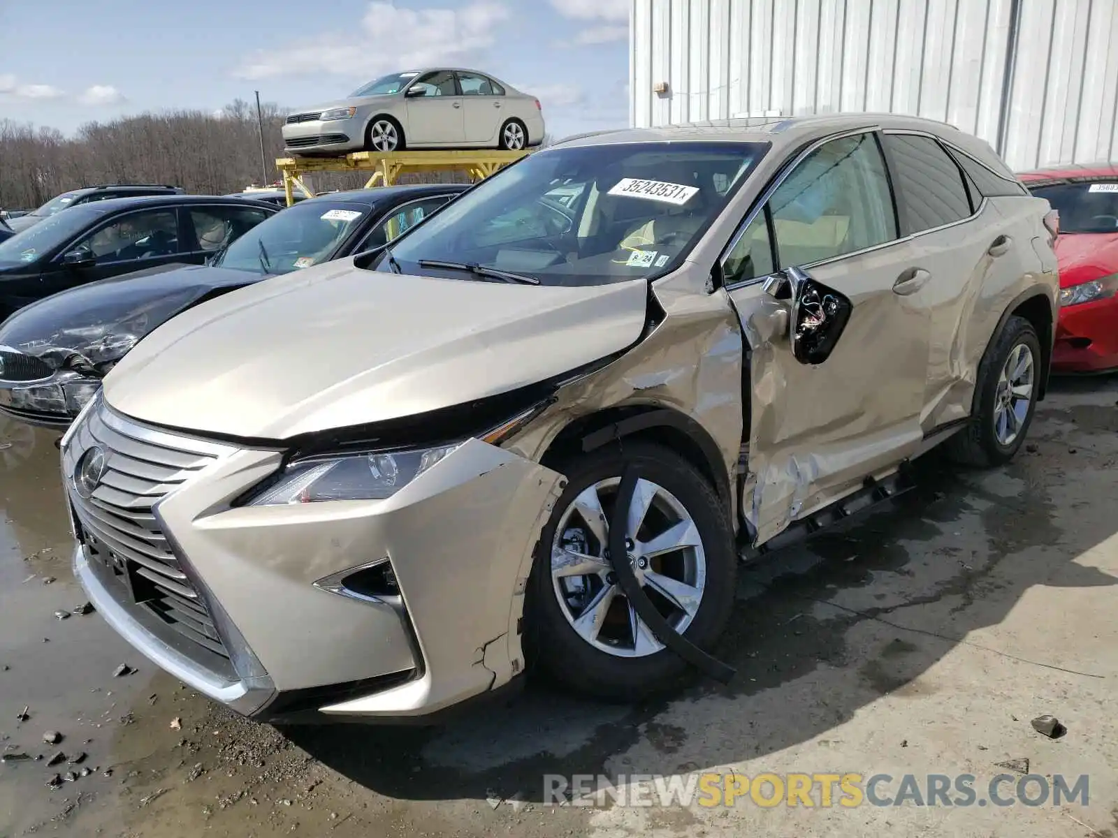 2 Photograph of a damaged car 2T2BZMCA3KC208713 LEXUS RX350 2019