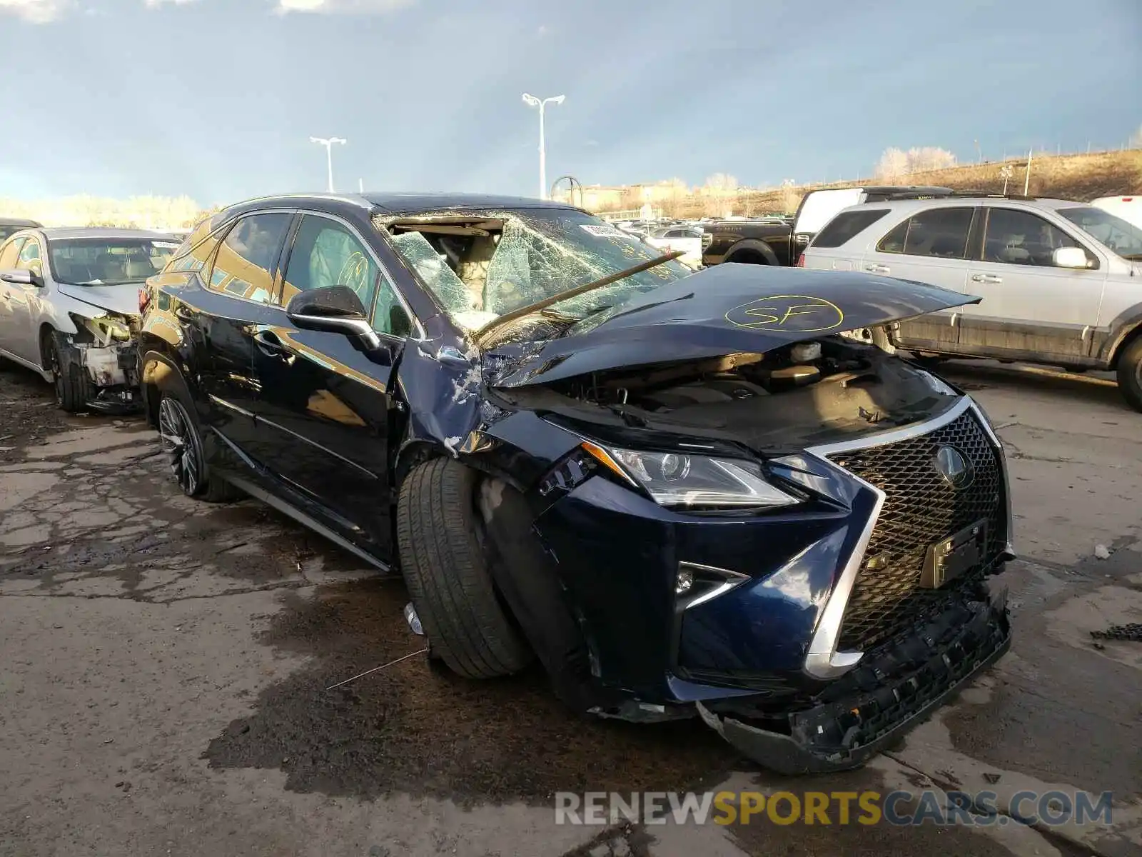 1 Photograph of a damaged car 2T2BZMCA4KC197575 LEXUS RX350 2019