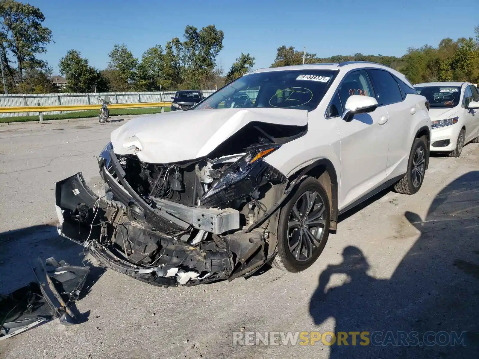 2 Photograph of a damaged car 2T2BZMCA5KC184205 LEXUS RX350 2019