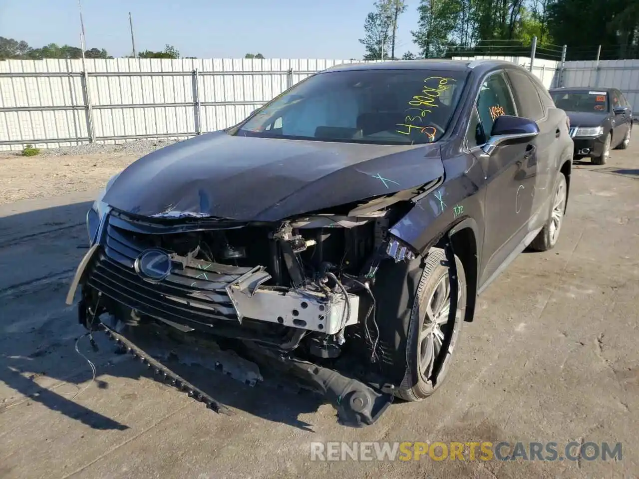 2 Фотография поврежденного автомобиля 2T2BZMCA5KC184558 LEXUS RX350 2019