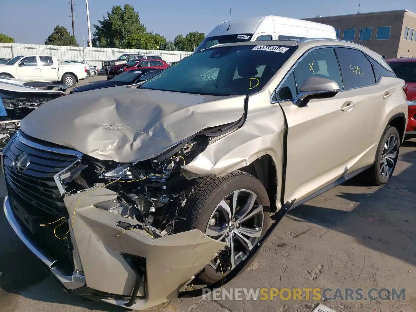 2 Photograph of a damaged car 2T2BZMCA5KC190389 LEXUS RX350 2019