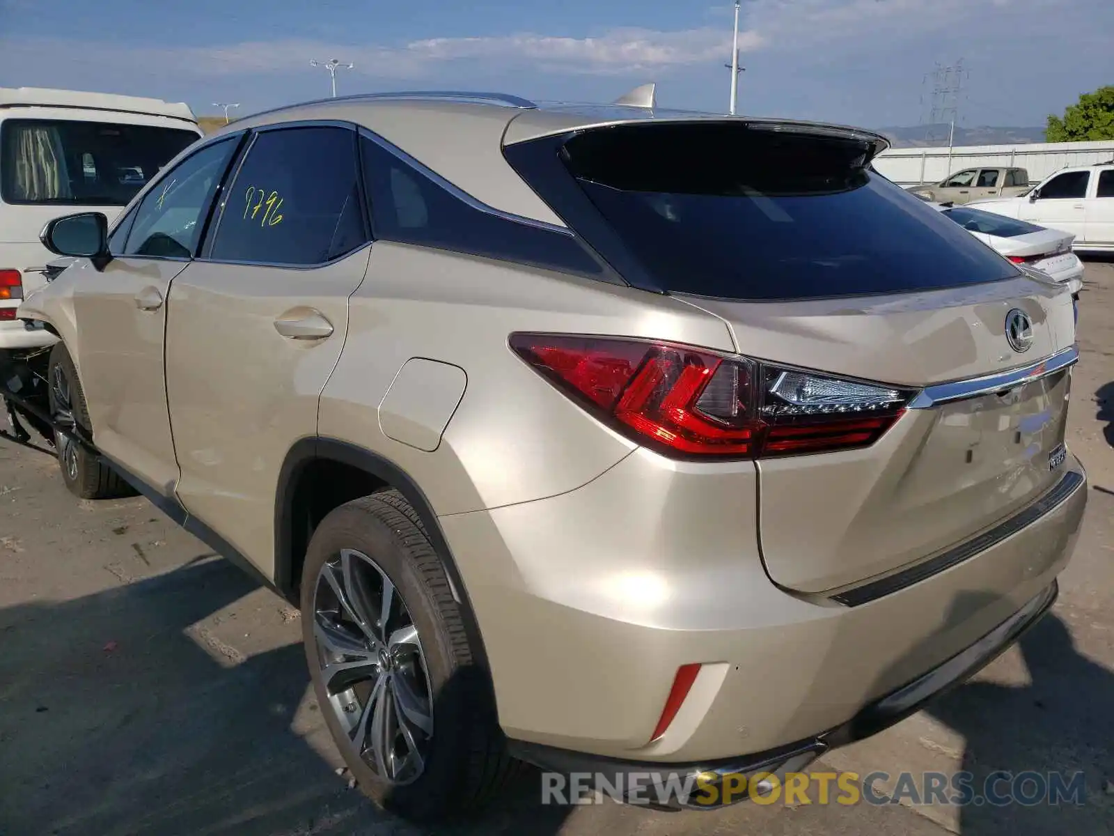 3 Photograph of a damaged car 2T2BZMCA5KC190389 LEXUS RX350 2019