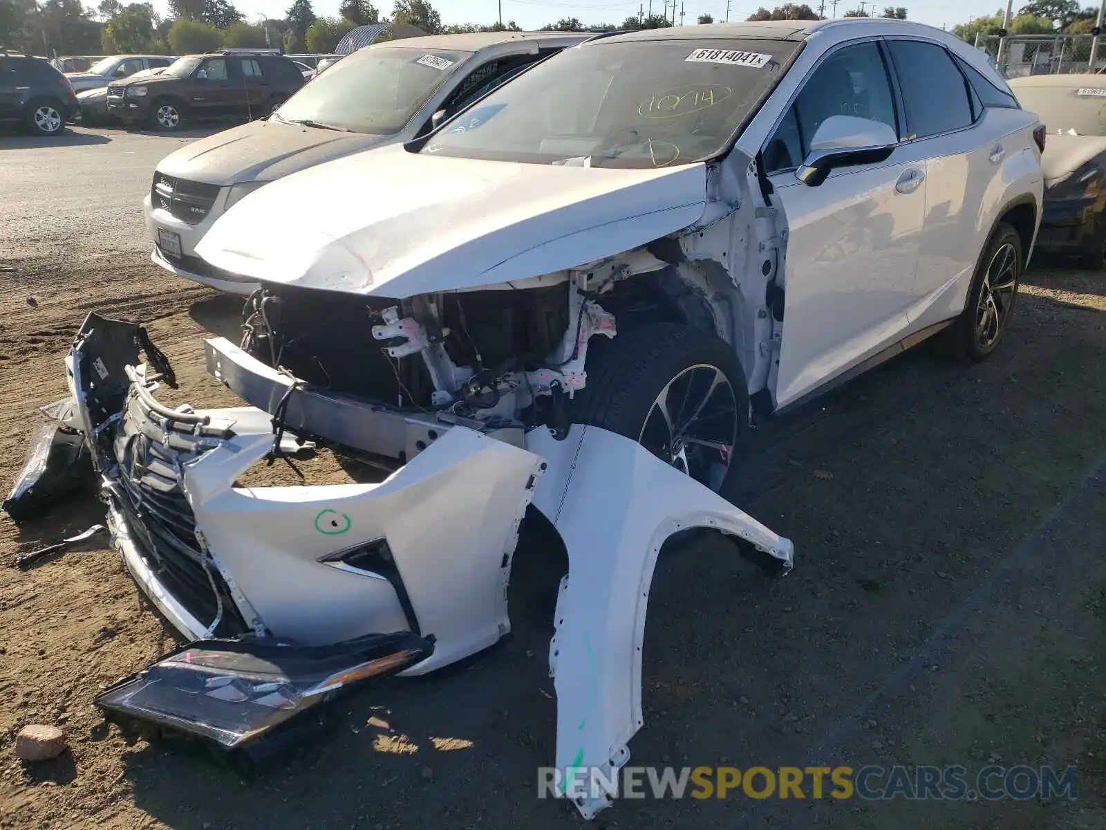 2 Photograph of a damaged car 2T2BZMCA5KC195026 LEXUS RX350 2019