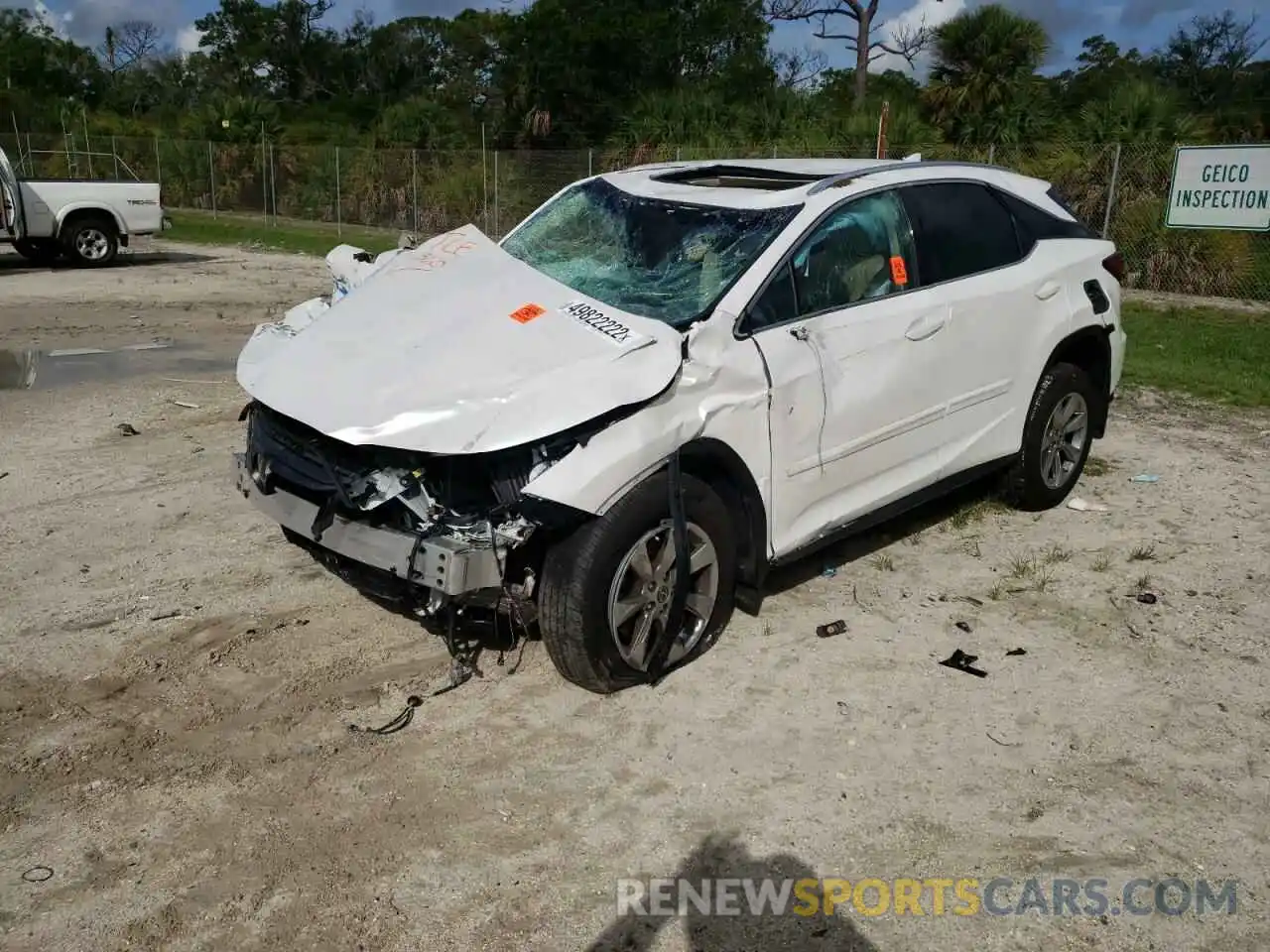 2 Photograph of a damaged car 2T2BZMCA5KC199724 LEXUS RX350 2019