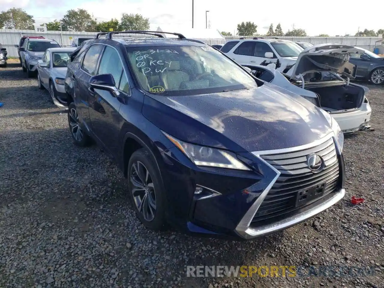 1 Photograph of a damaged car 2T2BZMCA5KC200967 LEXUS RX350 2019