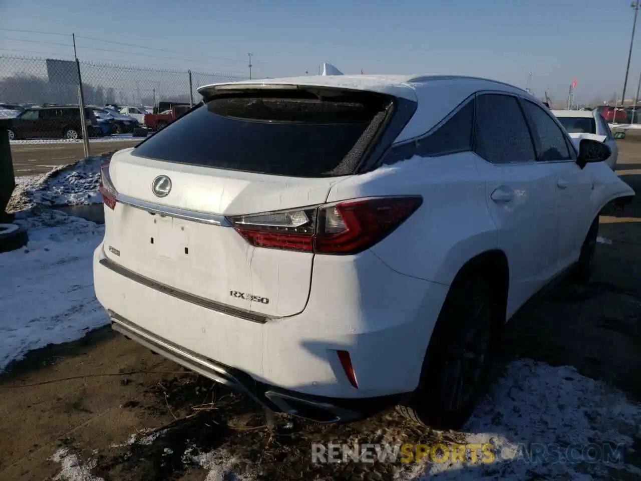 4 Фотография поврежденного автомобиля 2T2BZMCA5KC206803 LEXUS RX350 2019