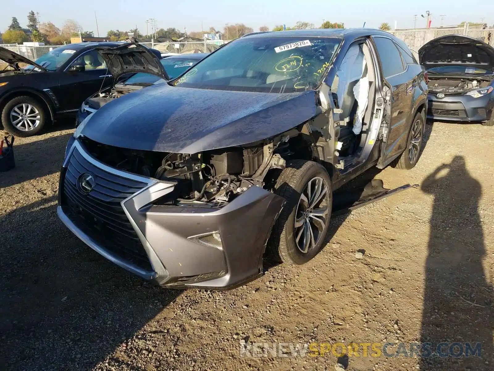 2 Photograph of a damaged car 2T2BZMCA6KC174203 LEXUS RX350 2019