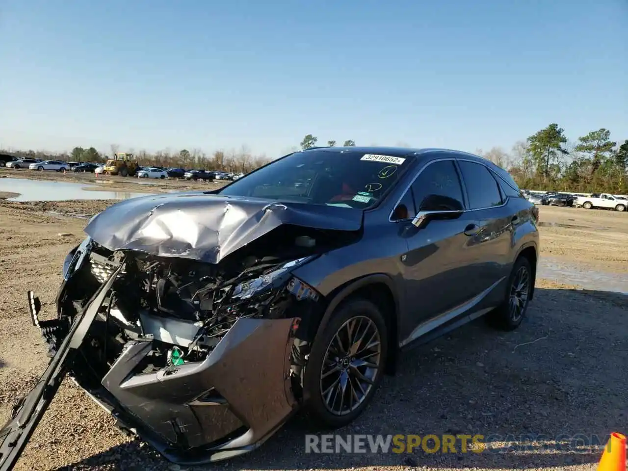 2 Photograph of a damaged car 2T2BZMCA6KC176808 LEXUS RX350 2019