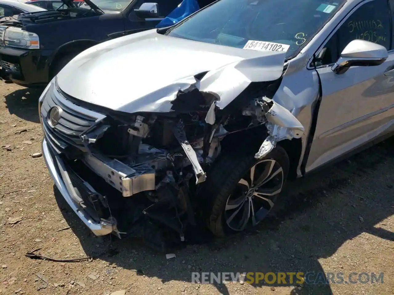 9 Photograph of a damaged car 2T2BZMCA6KC179997 LEXUS RX350 2019