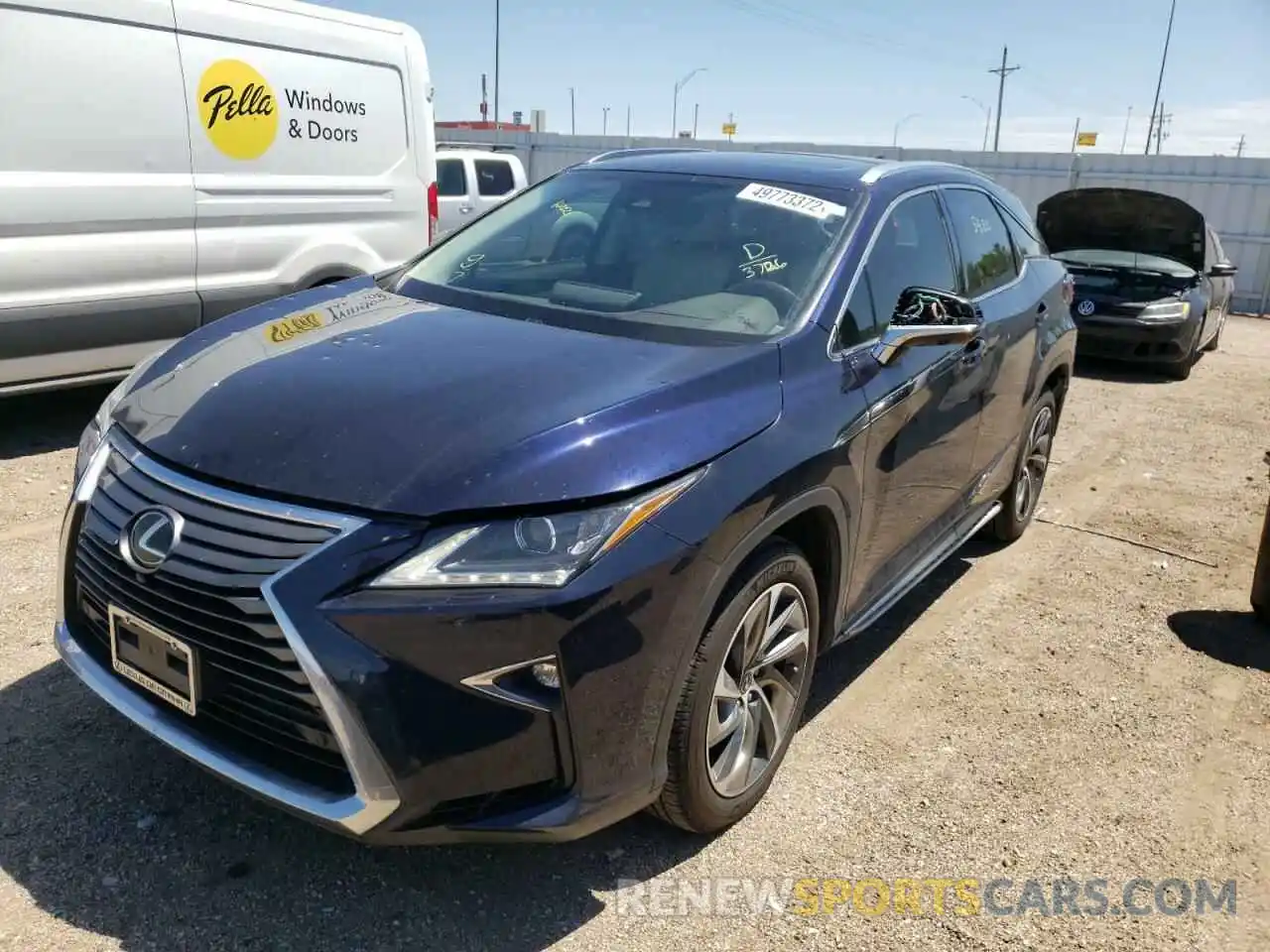 2 Photograph of a damaged car 2T2BZMCA6KC183726 LEXUS RX350 2019