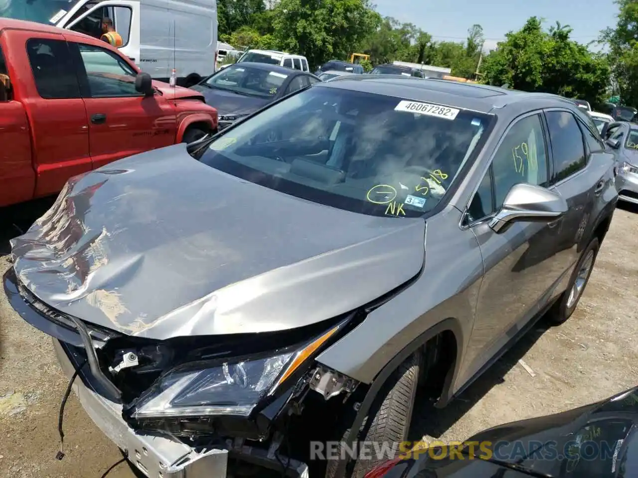 2 Photograph of a damaged car 2T2BZMCA6KC189042 LEXUS RX350 2019