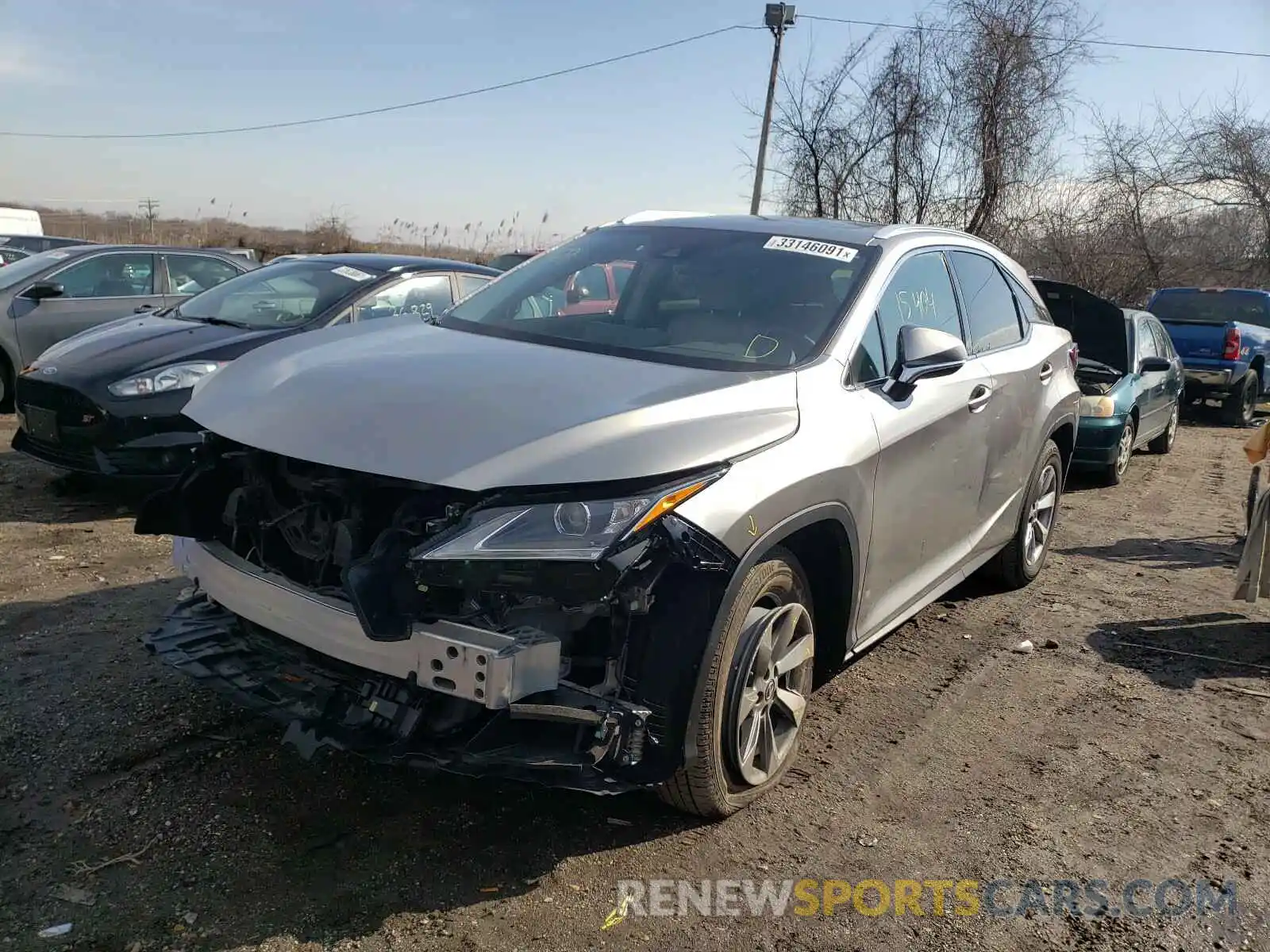 2 Photograph of a damaged car 2T2BZMCA6KC196721 LEXUS RX350 2019