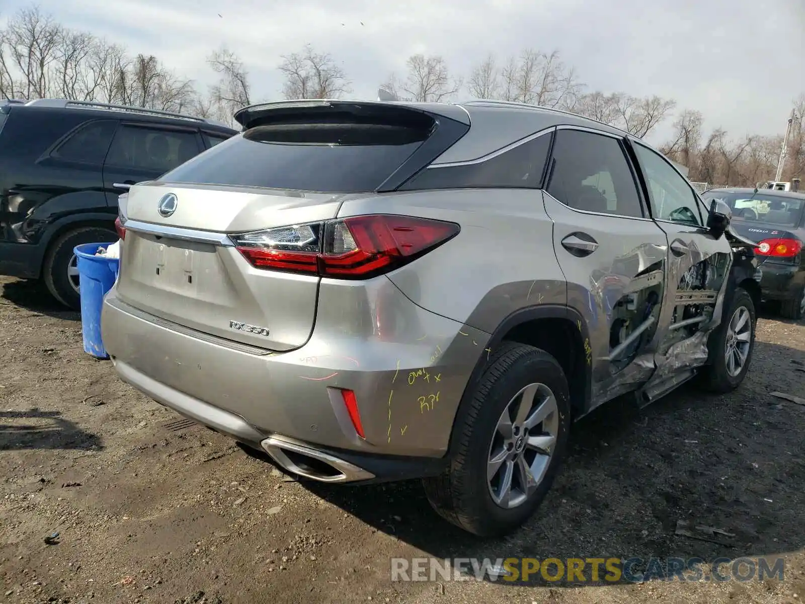 4 Photograph of a damaged car 2T2BZMCA6KC196721 LEXUS RX350 2019