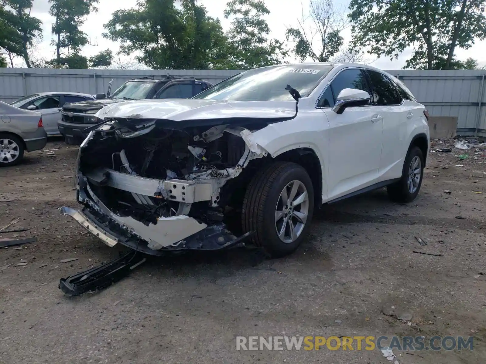 2 Photograph of a damaged car 2T2BZMCA6KC202128 LEXUS RX350 2019