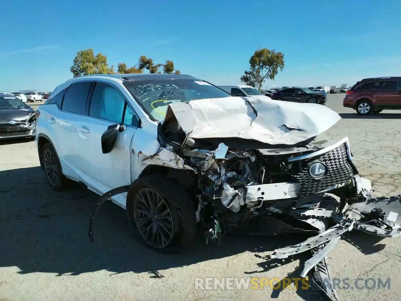 1 Photograph of a damaged car 2T2BZMCA6KC203232 LEXUS RX350 2019