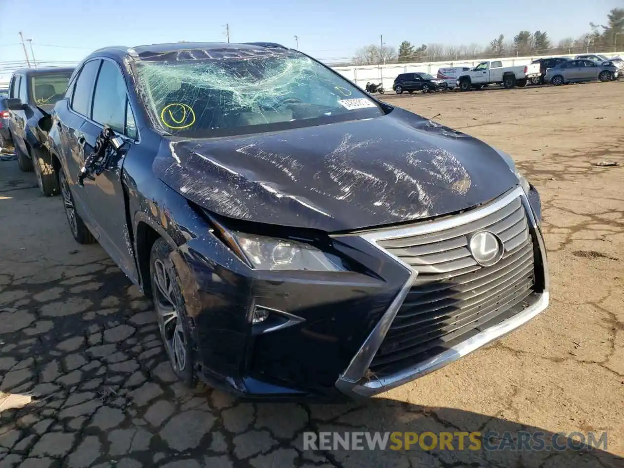 1 Photograph of a damaged car 2T2BZMCA6KC209855 LEXUS RX350 2019