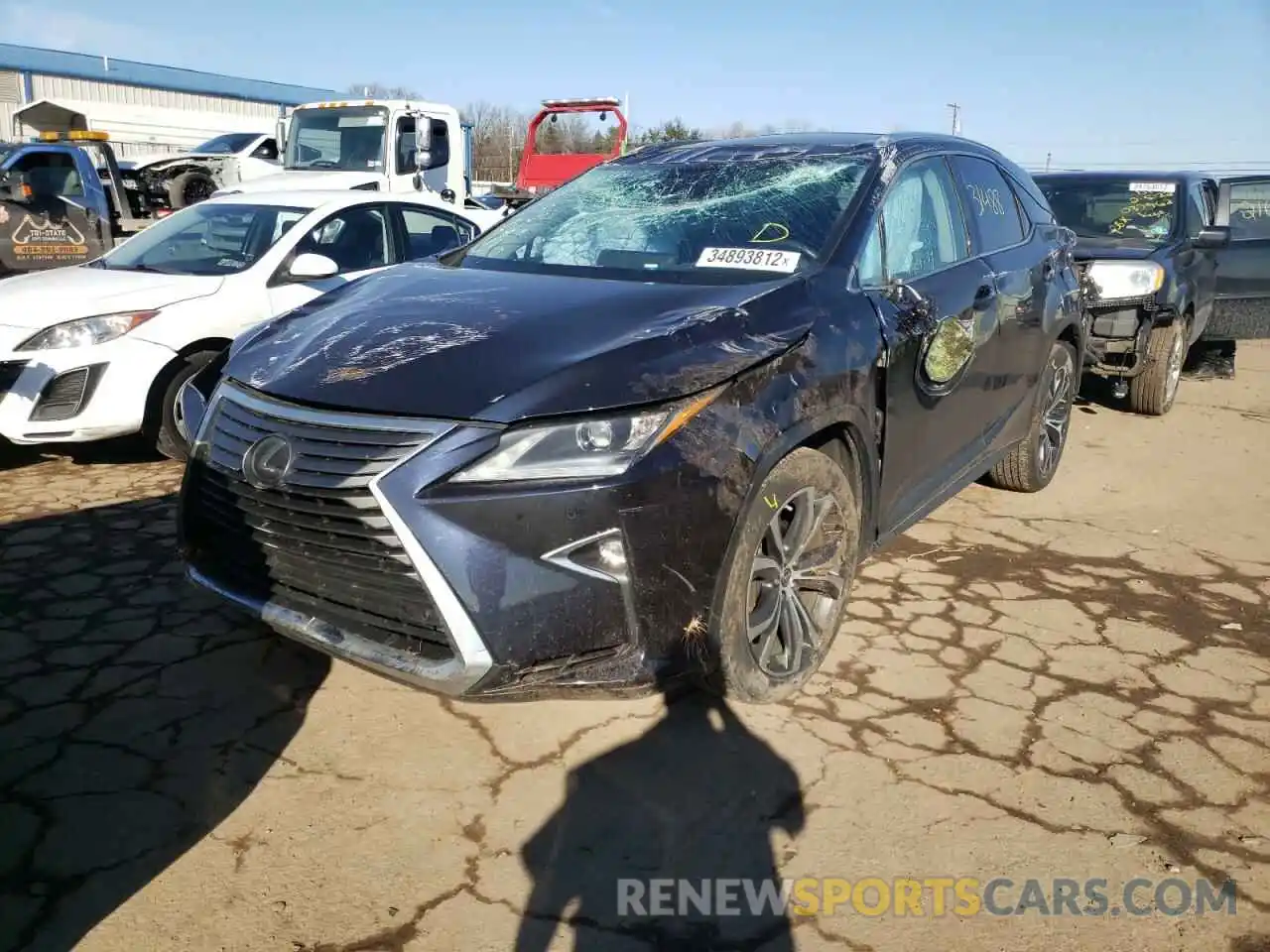 2 Photograph of a damaged car 2T2BZMCA6KC209855 LEXUS RX350 2019