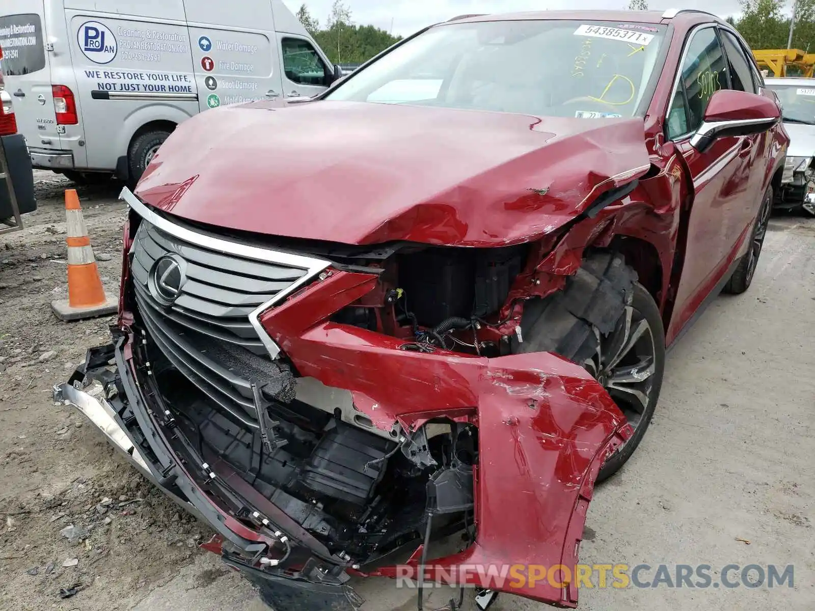 2 Photograph of a damaged car 2T2BZMCA7KC172637 LEXUS RX350 2019