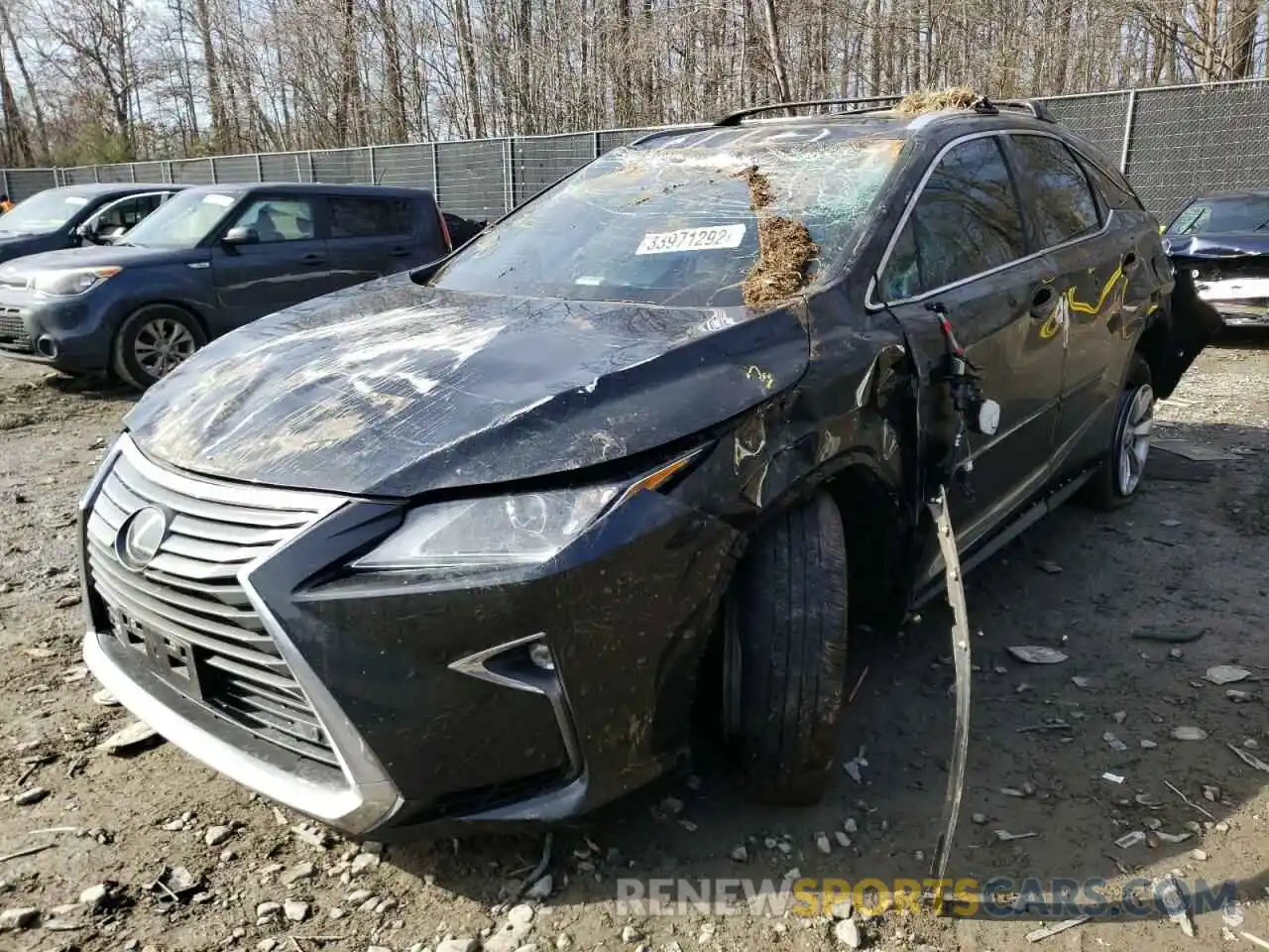 2 Фотография поврежденного автомобиля 2T2BZMCA7KC188109 LEXUS RX350 2019