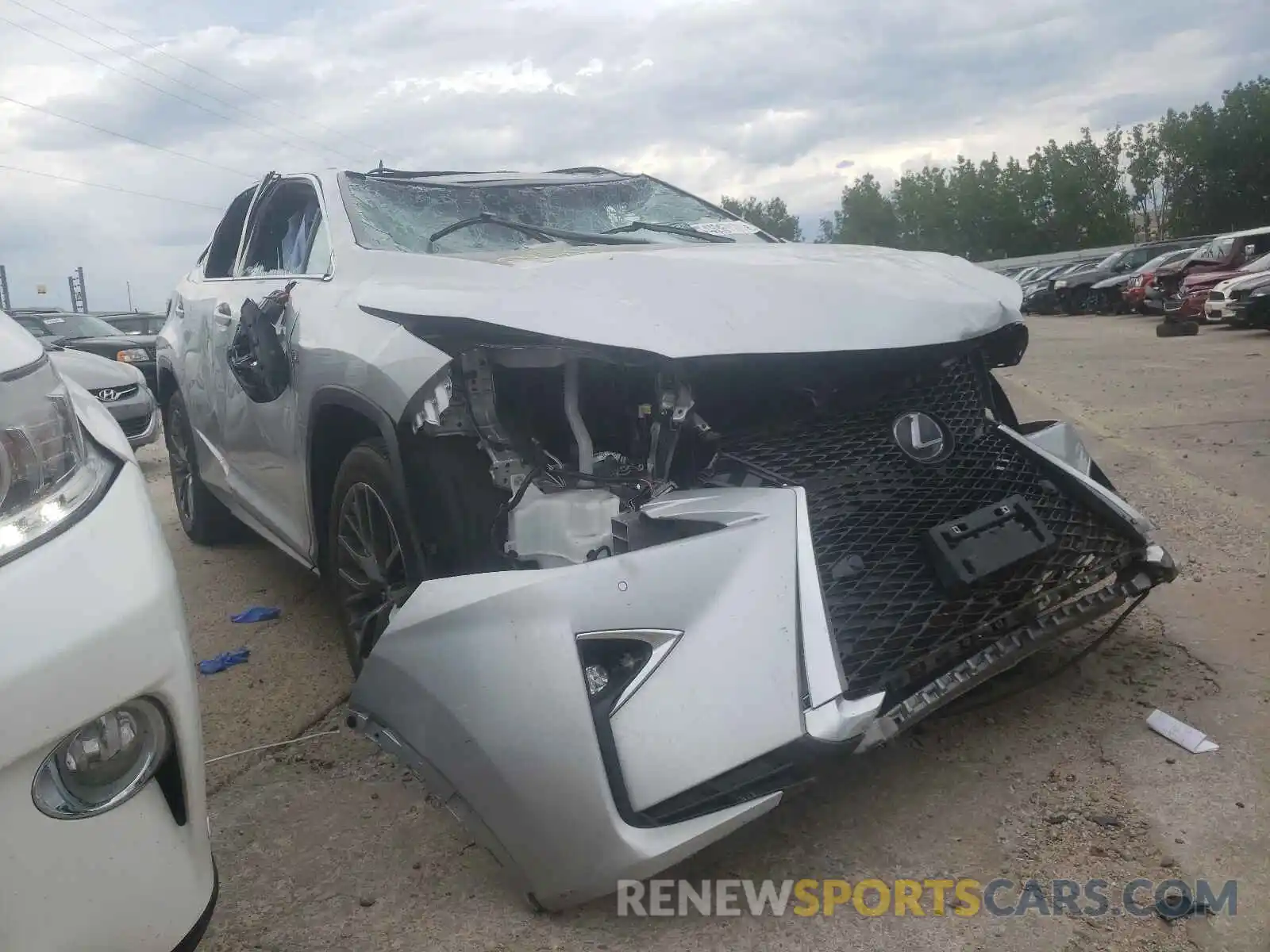 1 Photograph of a damaged car 2T2BZMCA7KC193388 LEXUS RX350 2019