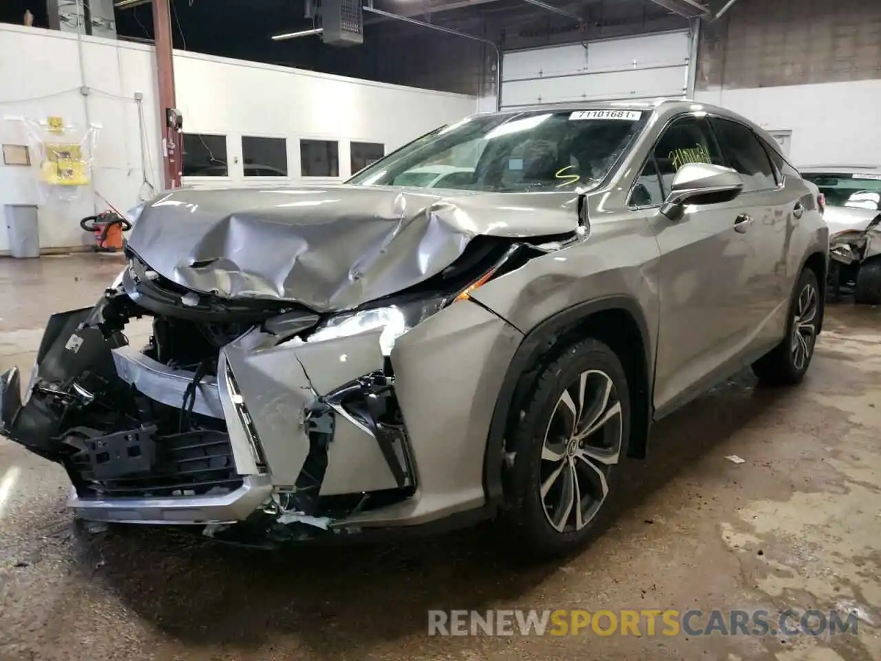 2 Photograph of a damaged car 2T2BZMCA7KC198235 LEXUS RX350 2019