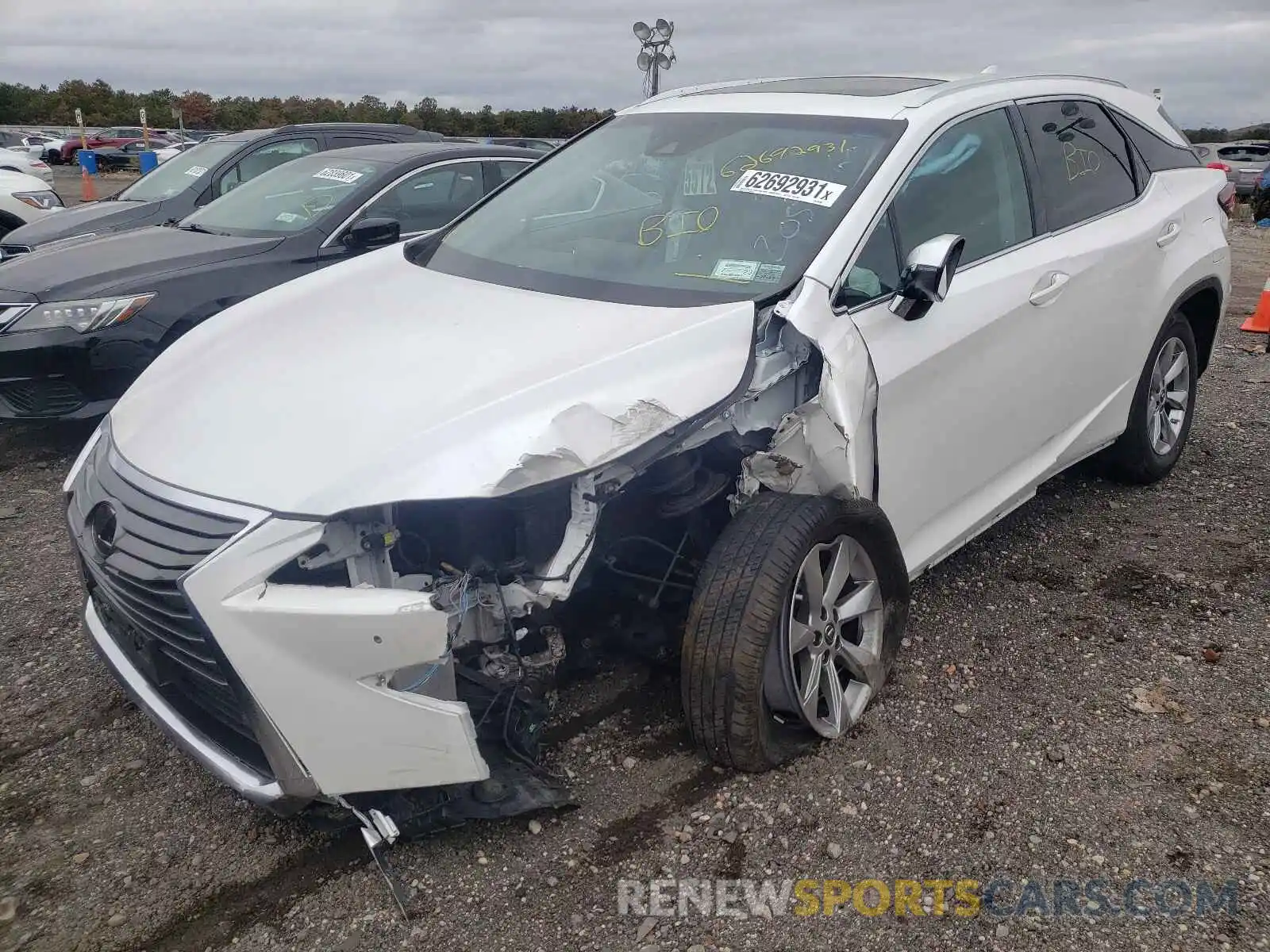 2 Photograph of a damaged car 2T2BZMCA7KC205460 LEXUS RX350 2019