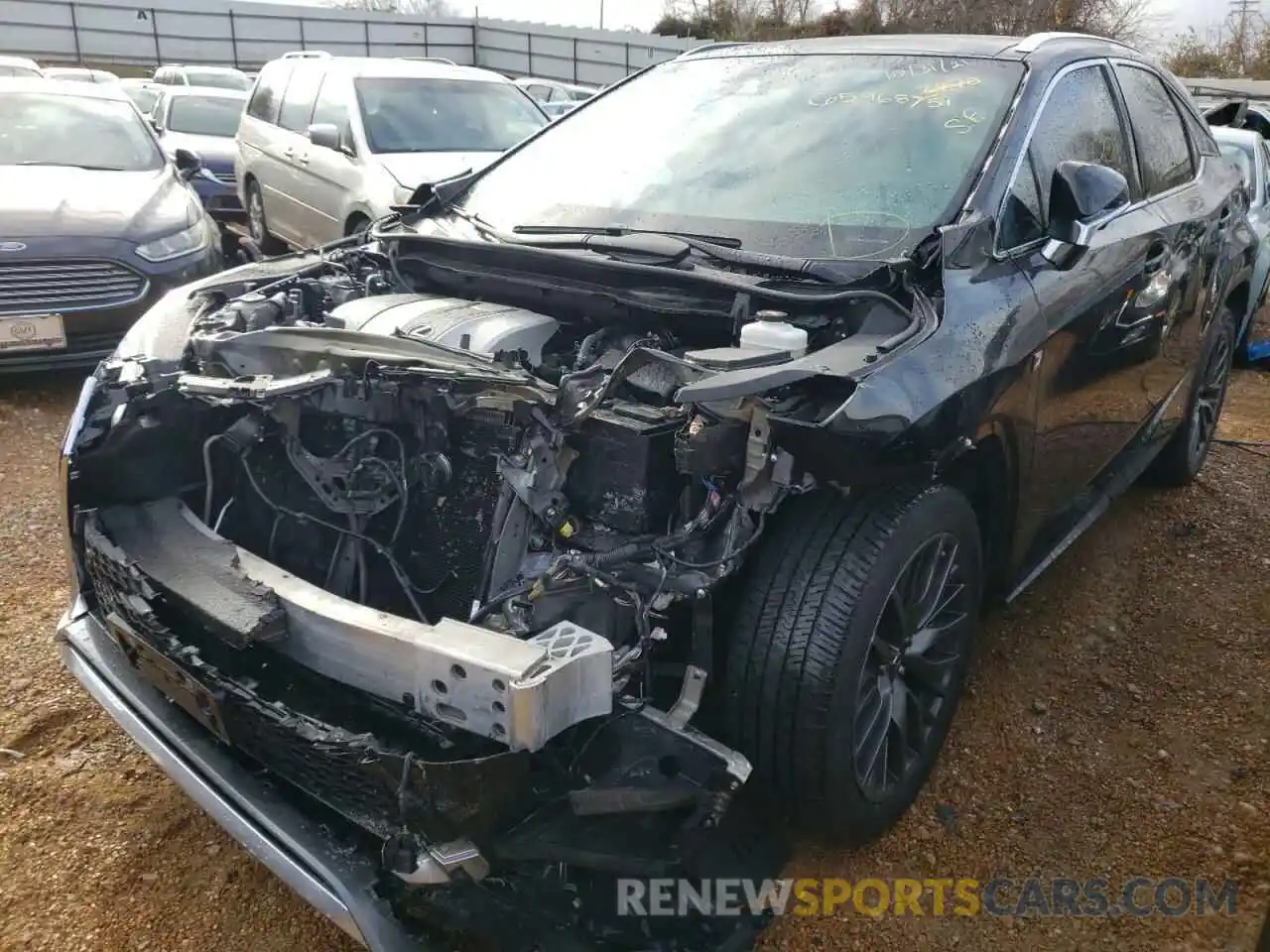 2 Photograph of a damaged car 2T2BZMCA8KC193870 LEXUS RX350 2019