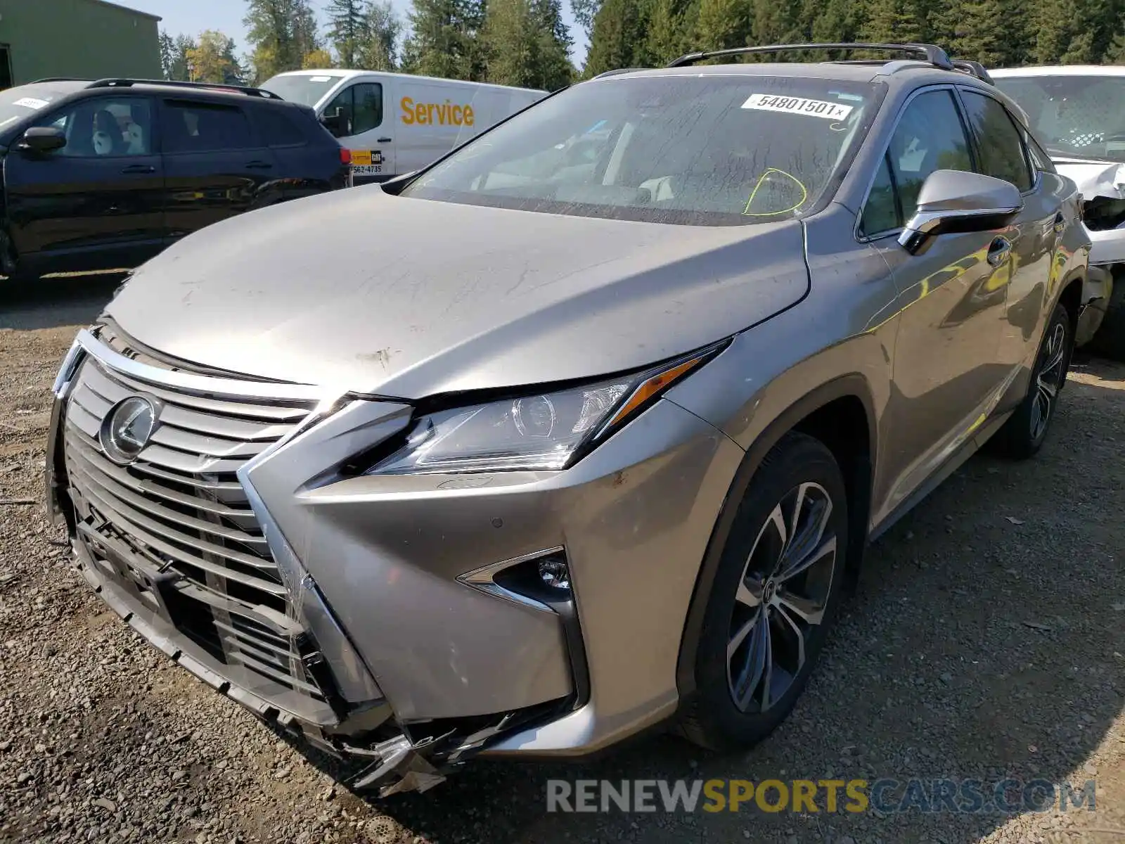 2 Photograph of a damaged car 2T2BZMCA8KC194985 LEXUS RX350 2019