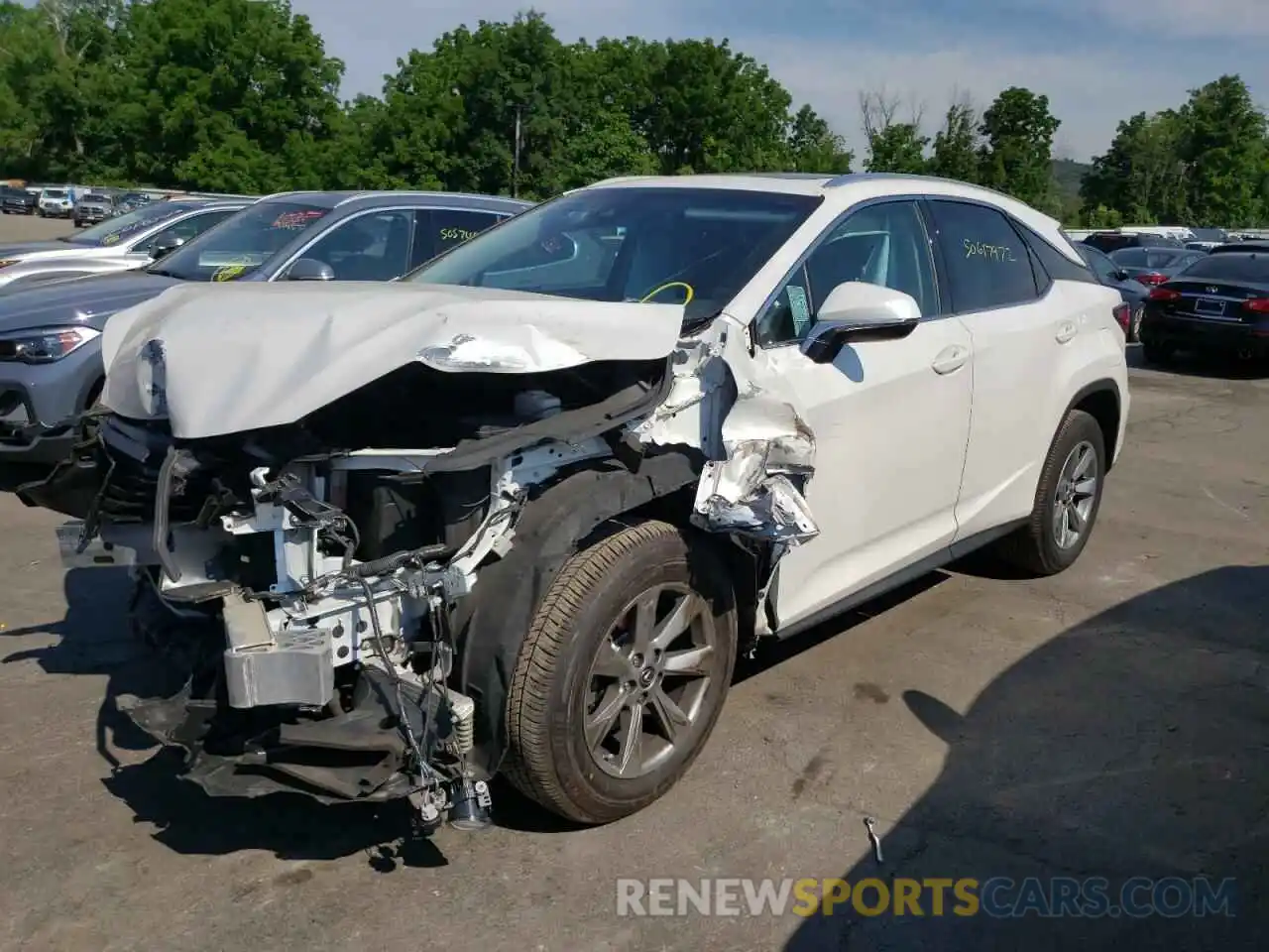 2 Photograph of a damaged car 2T2BZMCA8KC209758 LEXUS RX350 2019