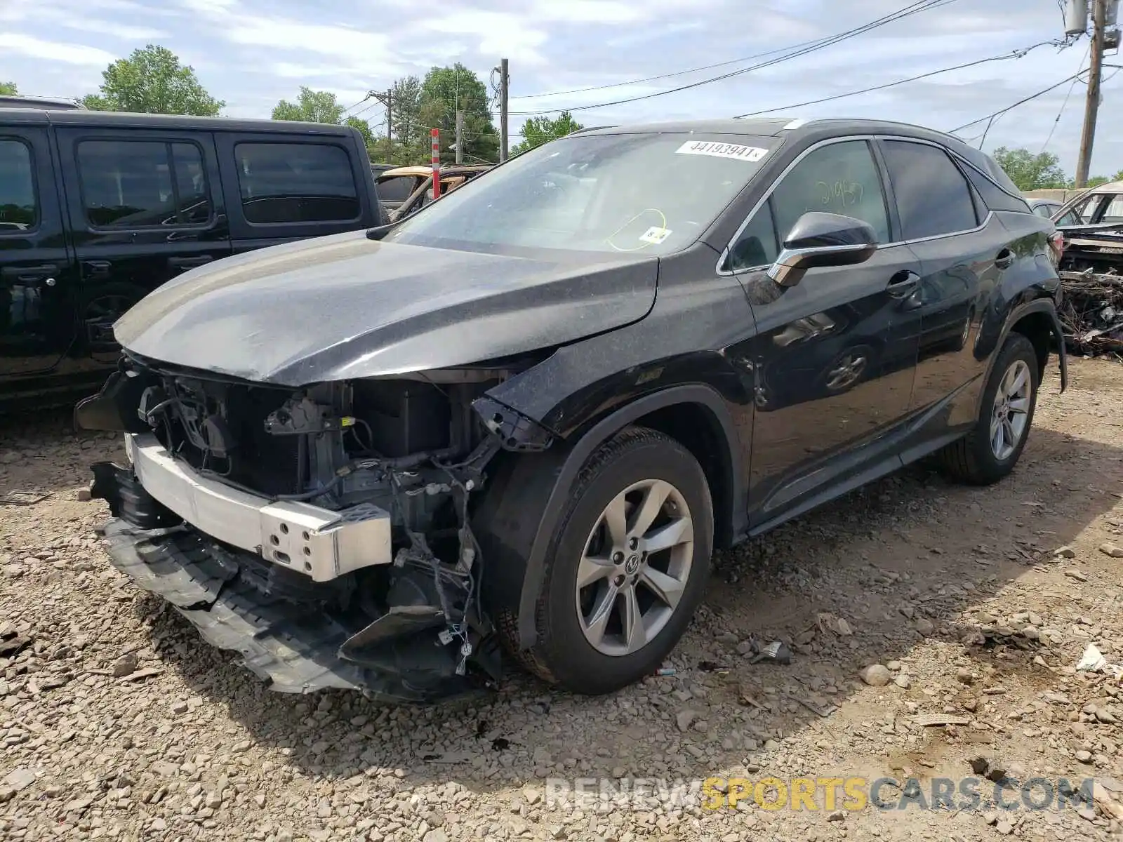 2 Photograph of a damaged car 2T2BZMCA9KC201152 LEXUS RX350 2019