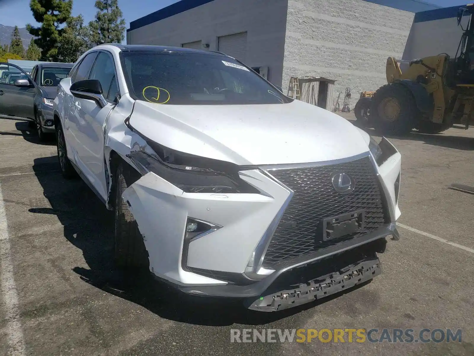 1 Photograph of a damaged car 2T2BZMCA9KC202396 LEXUS RX350 2019