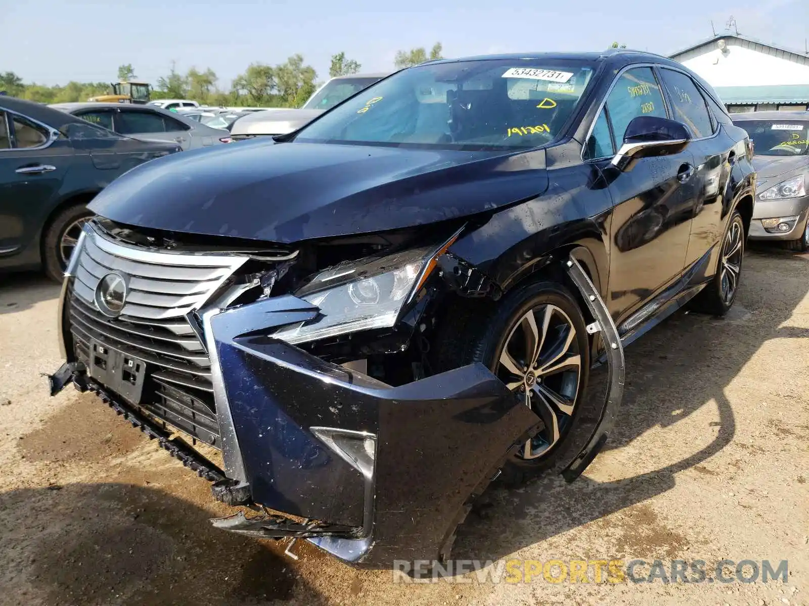 2 Photograph of a damaged car 2T2BZMCAXKC191201 LEXUS RX350 2019