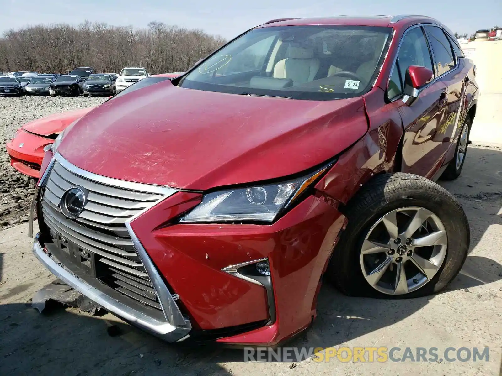 2 Photograph of a damaged car 2T2BZMCAXKC193112 LEXUS RX350 2019