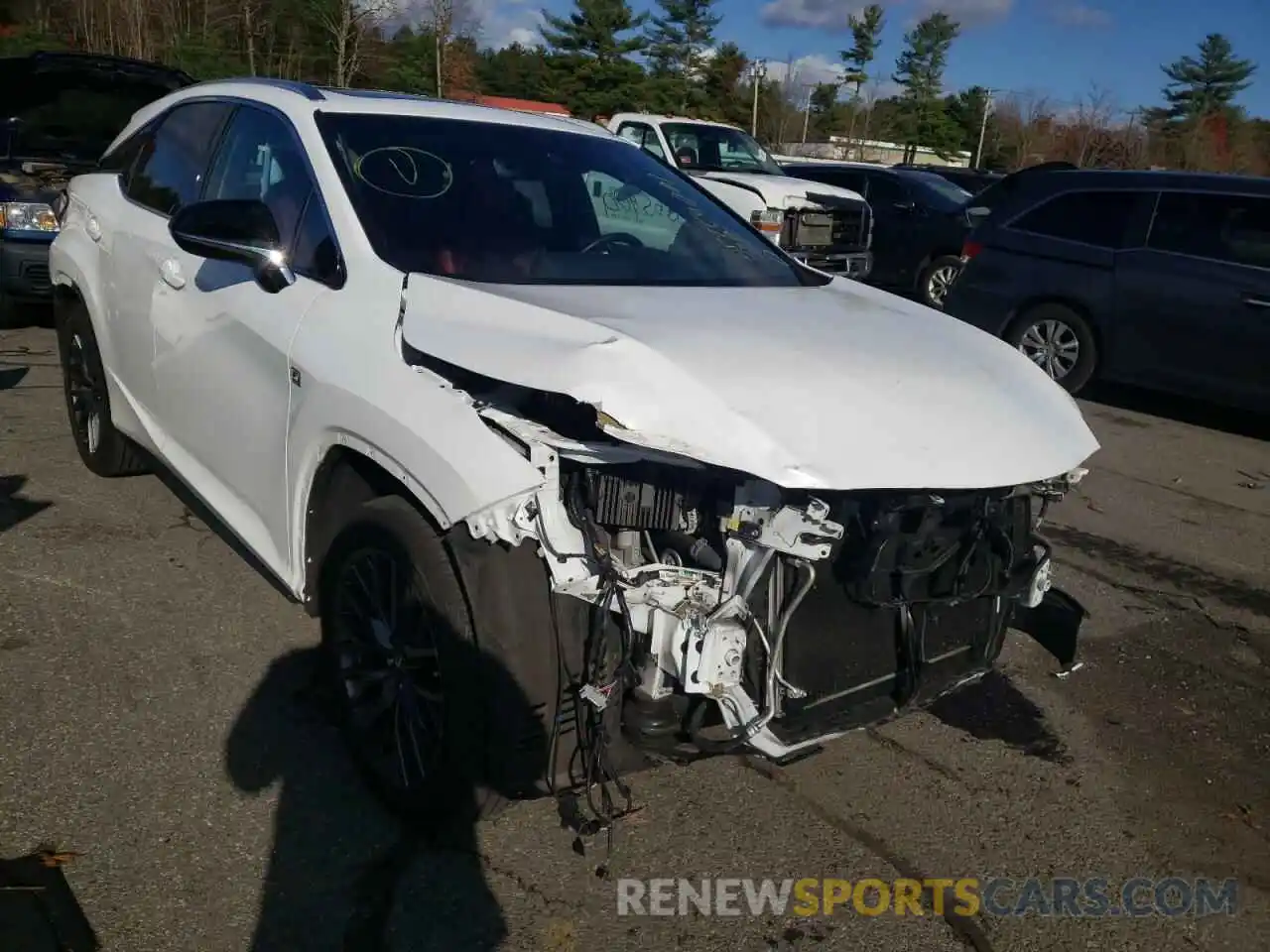 1 Photograph of a damaged car 2T2BZMCAXKC196978 LEXUS RX350 2019