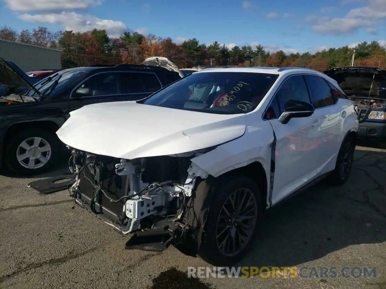 2 Photograph of a damaged car 2T2BZMCAXKC196978 LEXUS RX350 2019