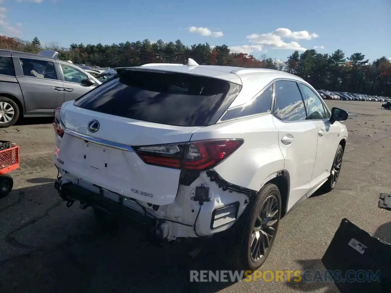 4 Фотография поврежденного автомобиля 2T2BZMCAXKC196978 LEXUS RX350 2019