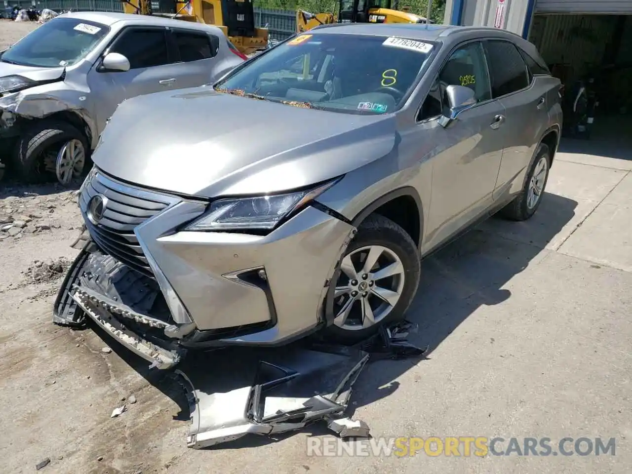 2 Photograph of a damaged car 2T2BZMCAXKC198200 LEXUS RX350 2019